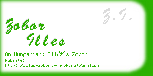 zobor illes business card